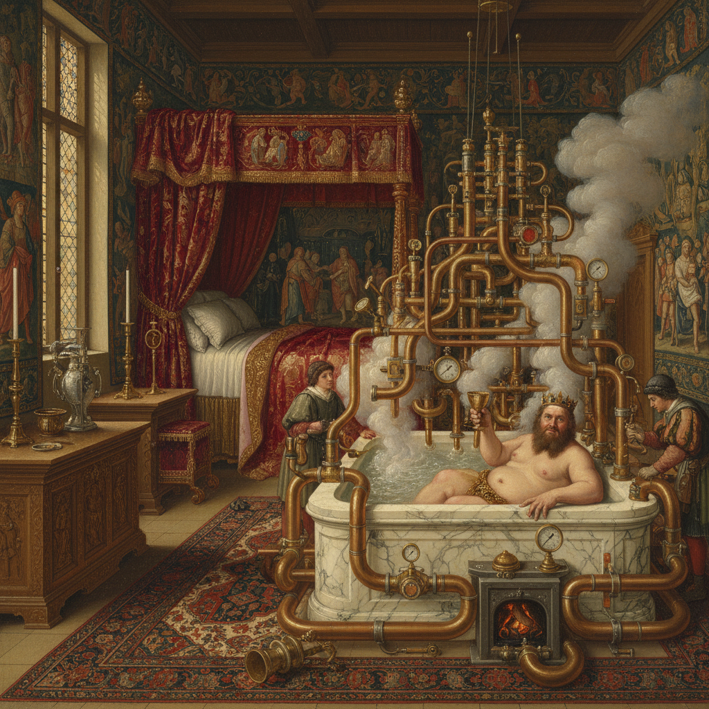 His Majesty's Royal Radiator. Also useful for poaching eggs and discouraging assassins.