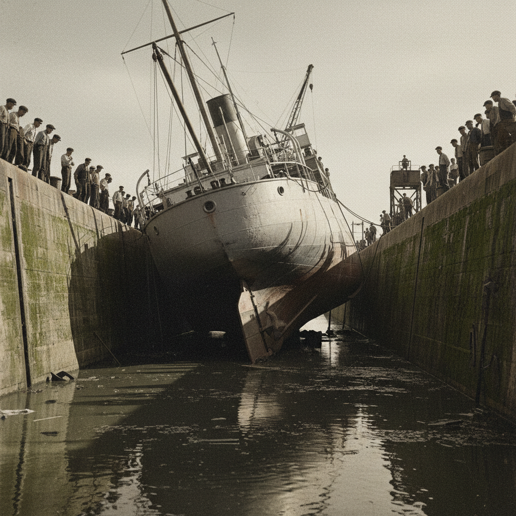 Illustration for "The Canal That Was All Bottom"