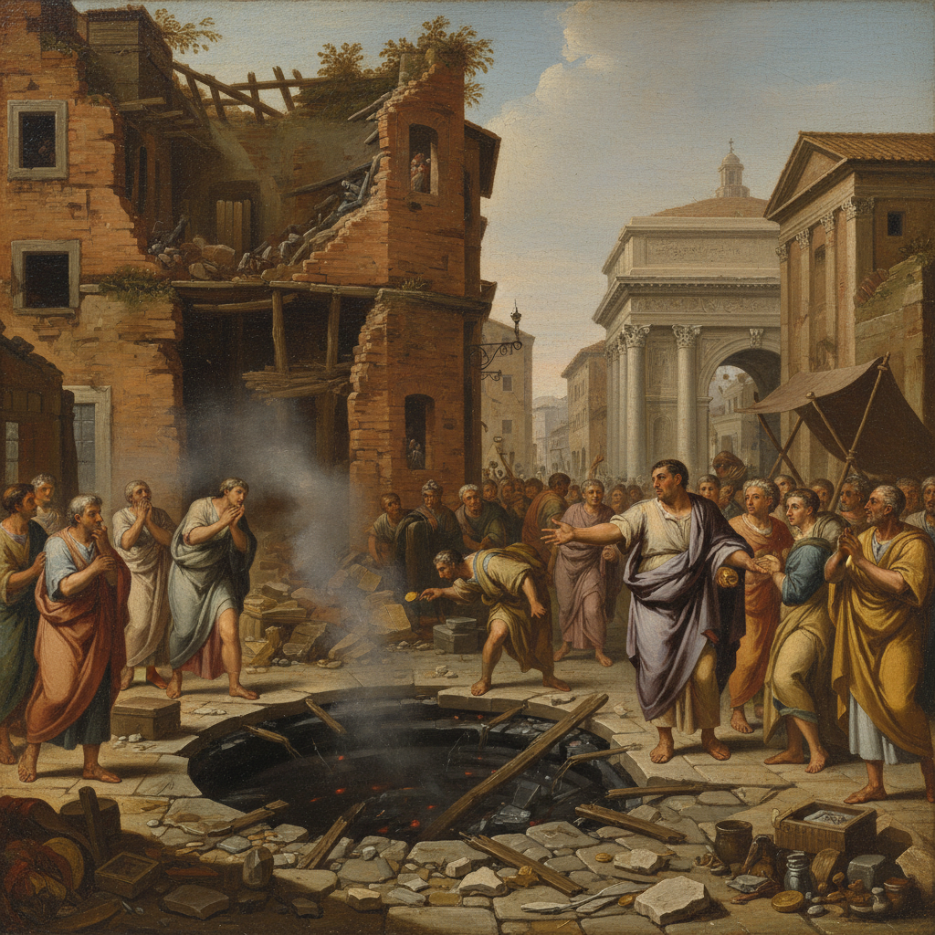 Illustration for "Rome’s Divinest Shithole"