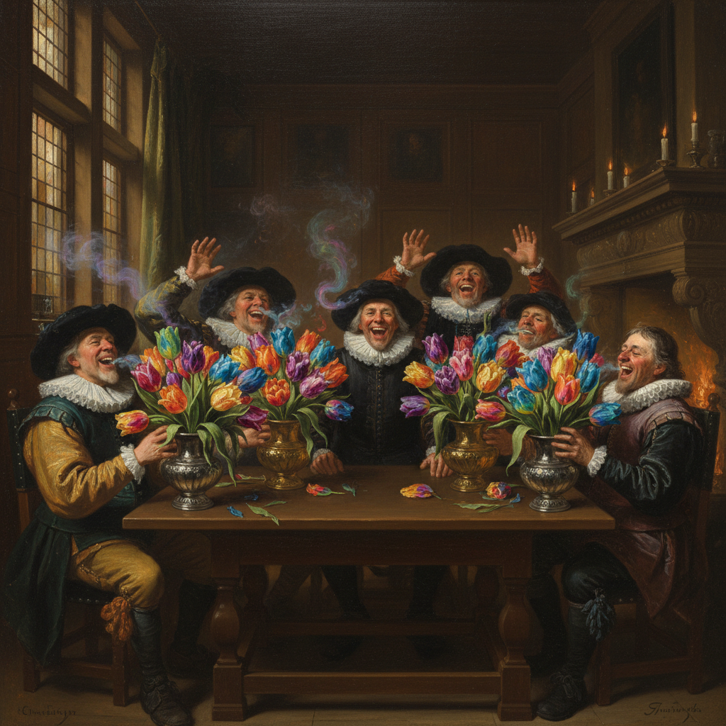 Illustration for "TULIP FEVER DREAM"