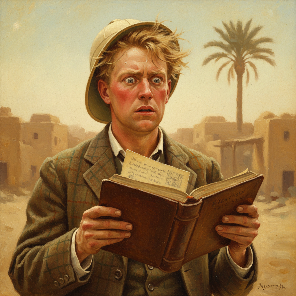 Reginald Ponsonby, moments after realizing his toilet troubles had been mistaken for treason.